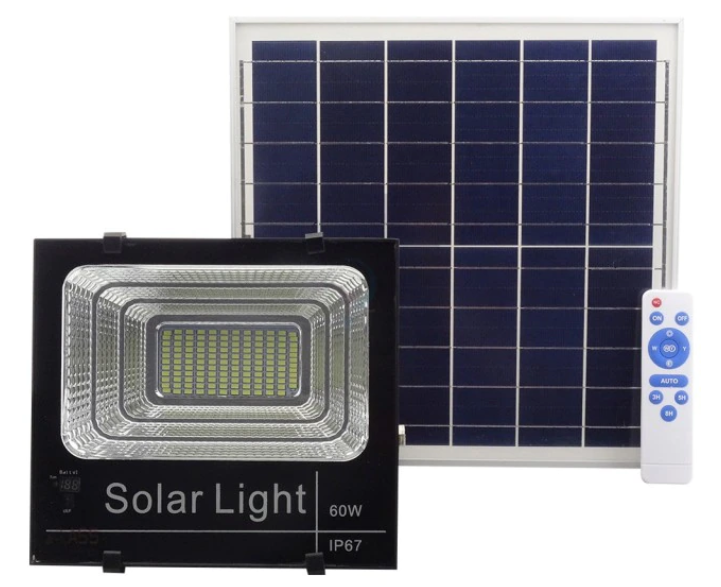 Kit proiector solar 60W cu telecomanda